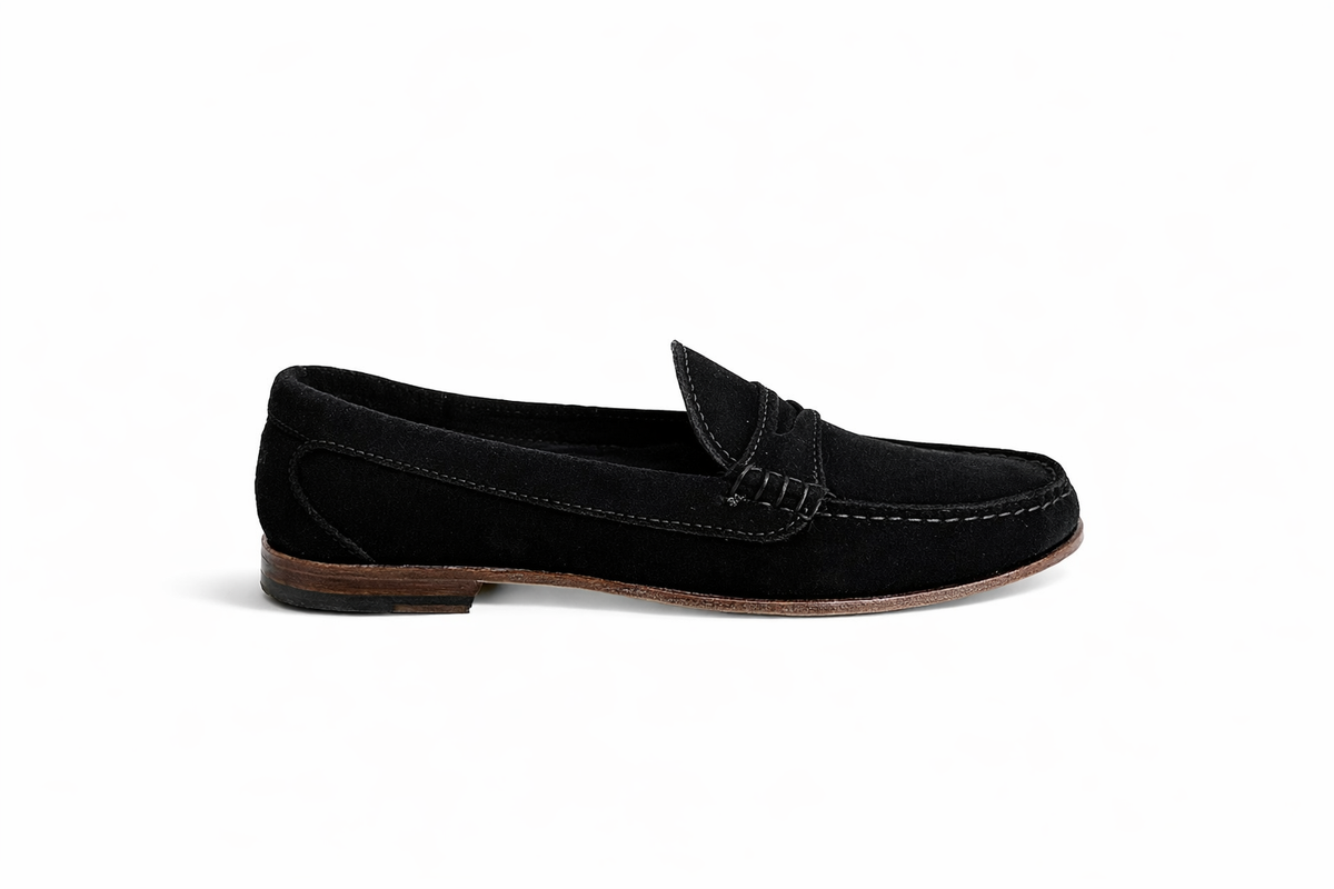 KKB Penny Loafer: Black Suede | Handmade Premium Comfort – Quoddy.com