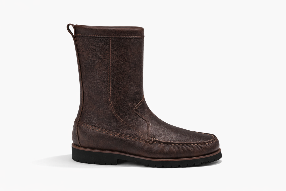 Men's Falmouth Pull On Boot - Pebble Brown – Quoddy.com