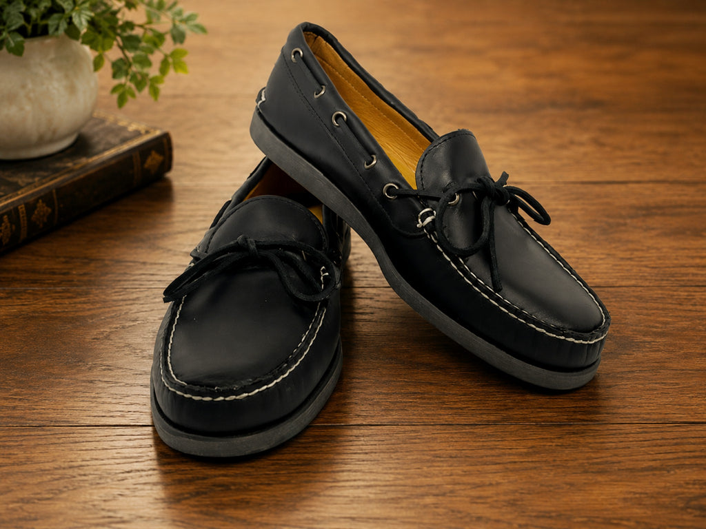Men's Canoe Shoe: Black – Superior Comfort, Handmade in Maine