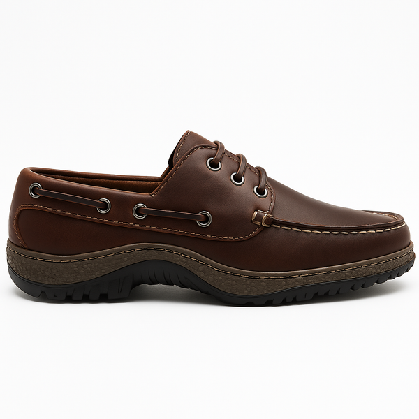 LE Men's Quoddy Head Boat Shoe: All Terrain Brown Comfort – Quoddy.com