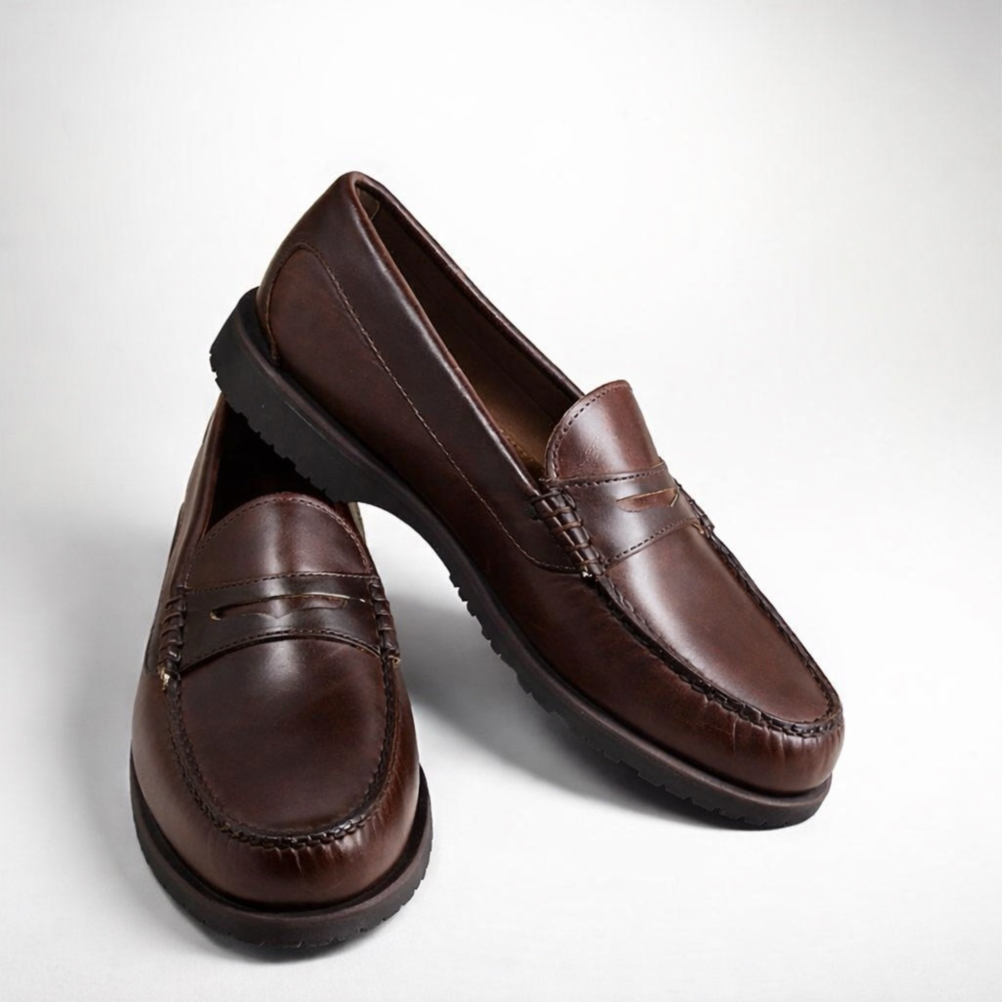 Men's Rover Penny: Premium Brown Loafer | Vibram Sole – Quoddy.com
