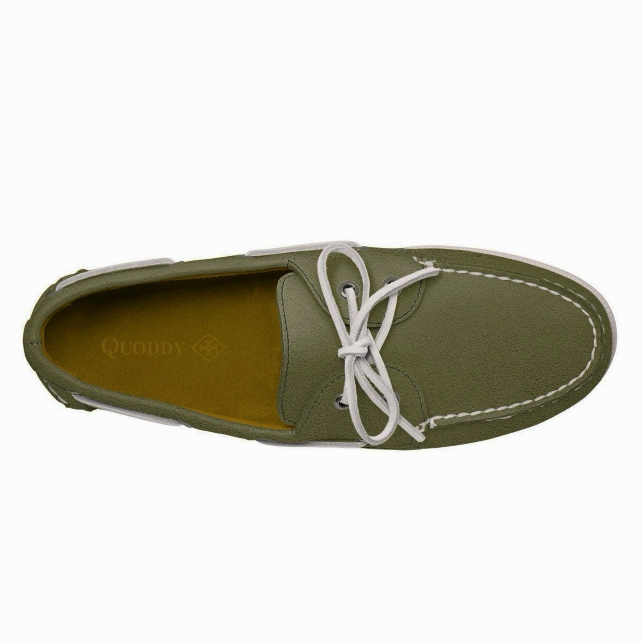 Men's 2 Eyelet LE Boat Shoe: Premium Green Jacket Suede Quoddy.com Men's 2 Eyelet LE Boat Shoe: Premium Green Jacket Suede Quoddy.com