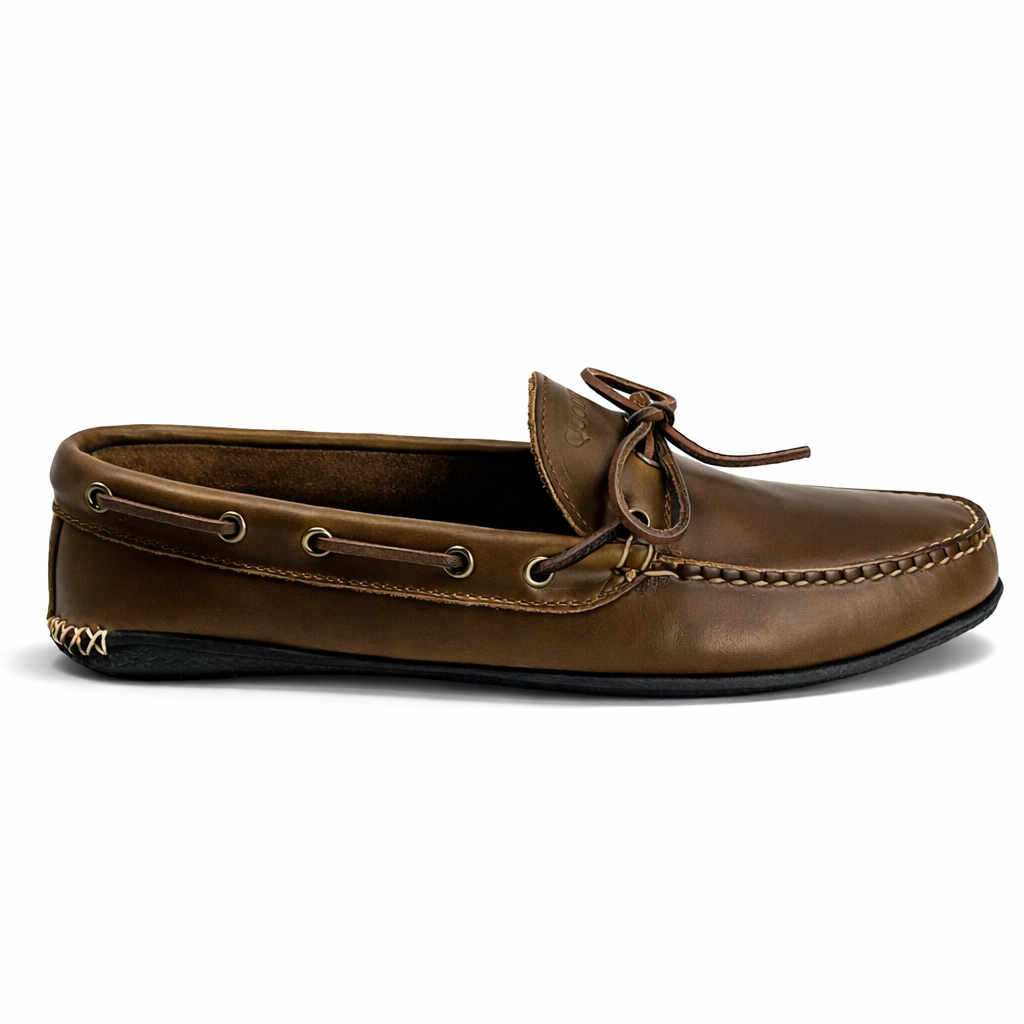 LE Men's Coolside Slipper Horween: Premium Olive Comfort – Quoddy.com