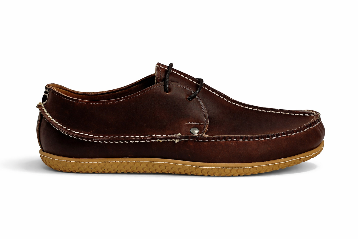 Men's Horween Meridian: Barefoot Comfort in Brown Leather – Quoddy.com