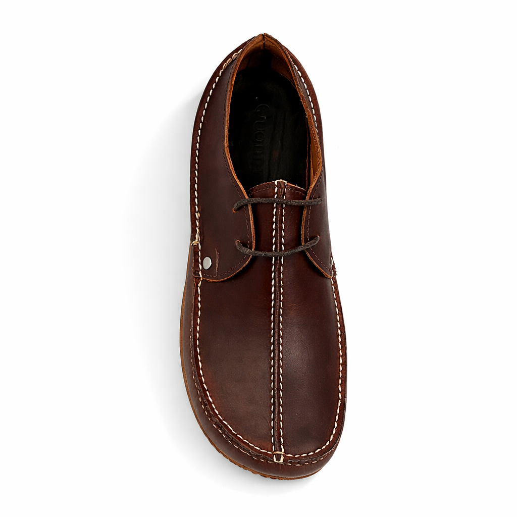 Men's Horween Meridian: Barefoot Comfort in Brown Leather – Quoddy.com