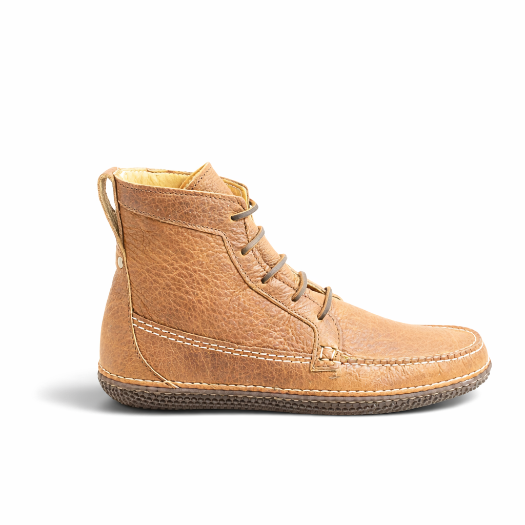 Mens Camp Boot: Brown Peanut—Classic Lines, Special Leather  display picture 3