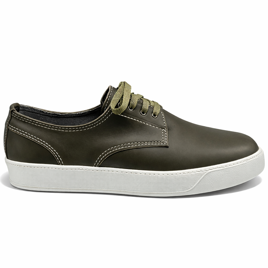 LE Men's Danny Lace - Horween Dark Olive: Classic Comfort Shoe
