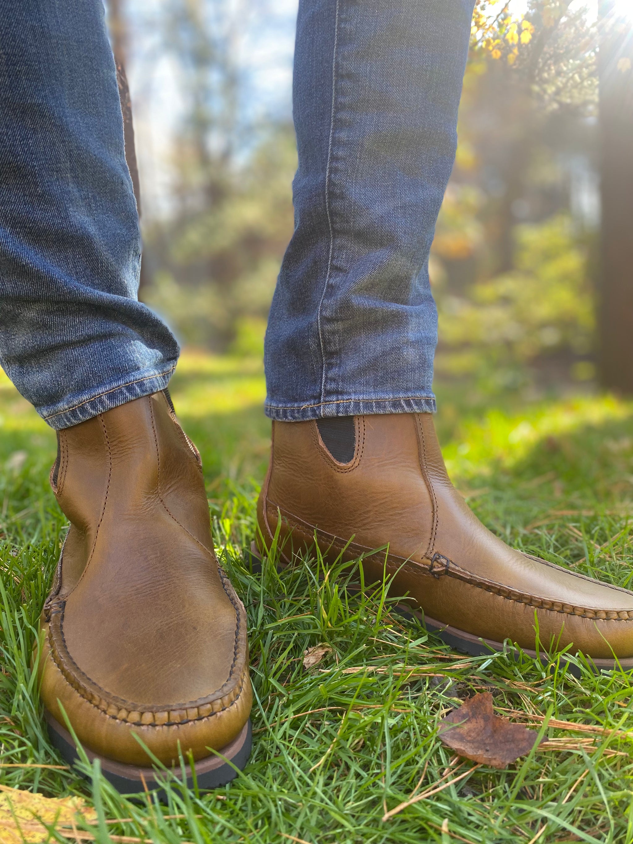 Men's Cherryfield Chelsea Boot - Olive – Quoddy.com