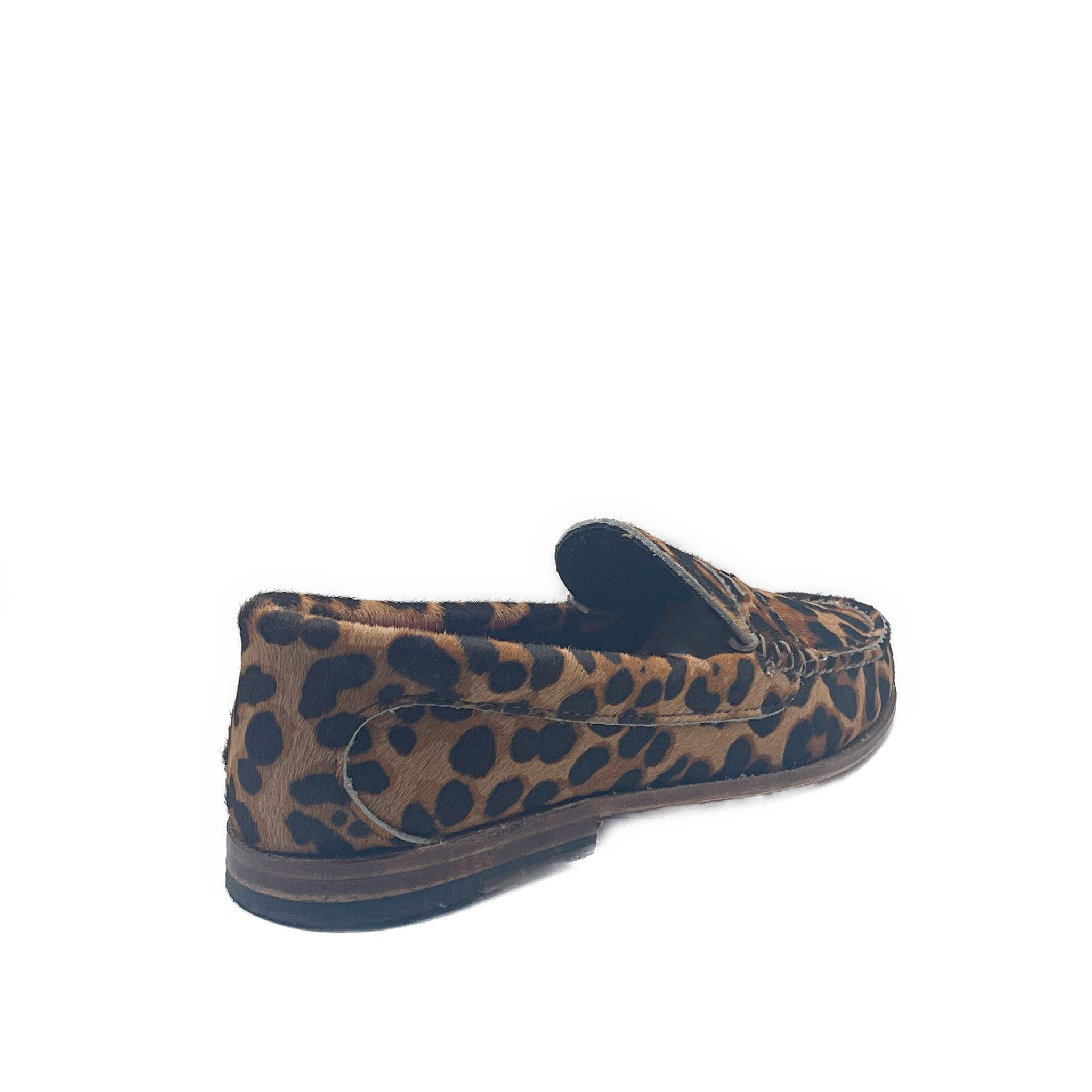 NEW LUCKY BRAND TOMBER NATURAL LEOPARD PRINT CLASSIC PENNY LOAFERS