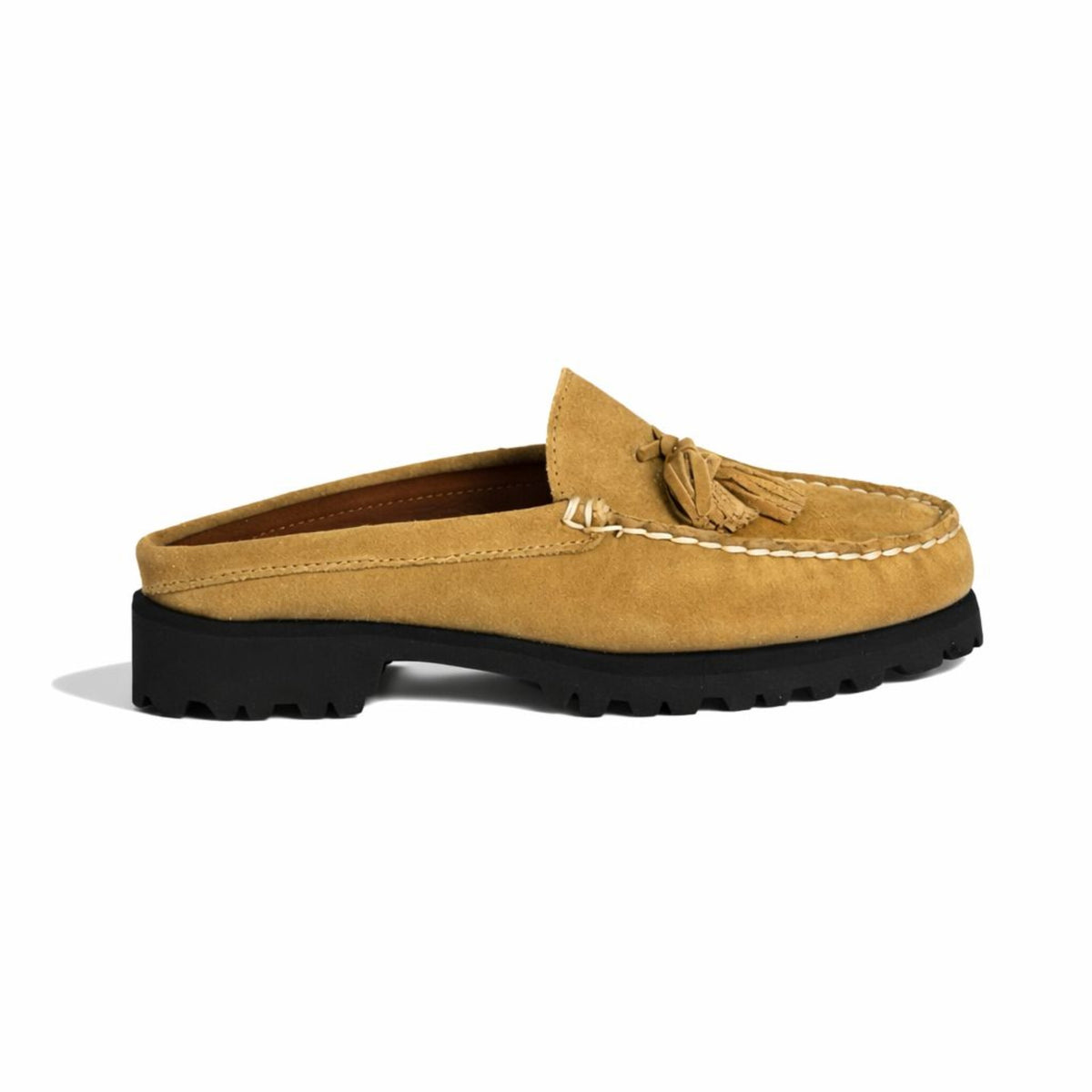 Women's Moxie Mule in Mushroom suede