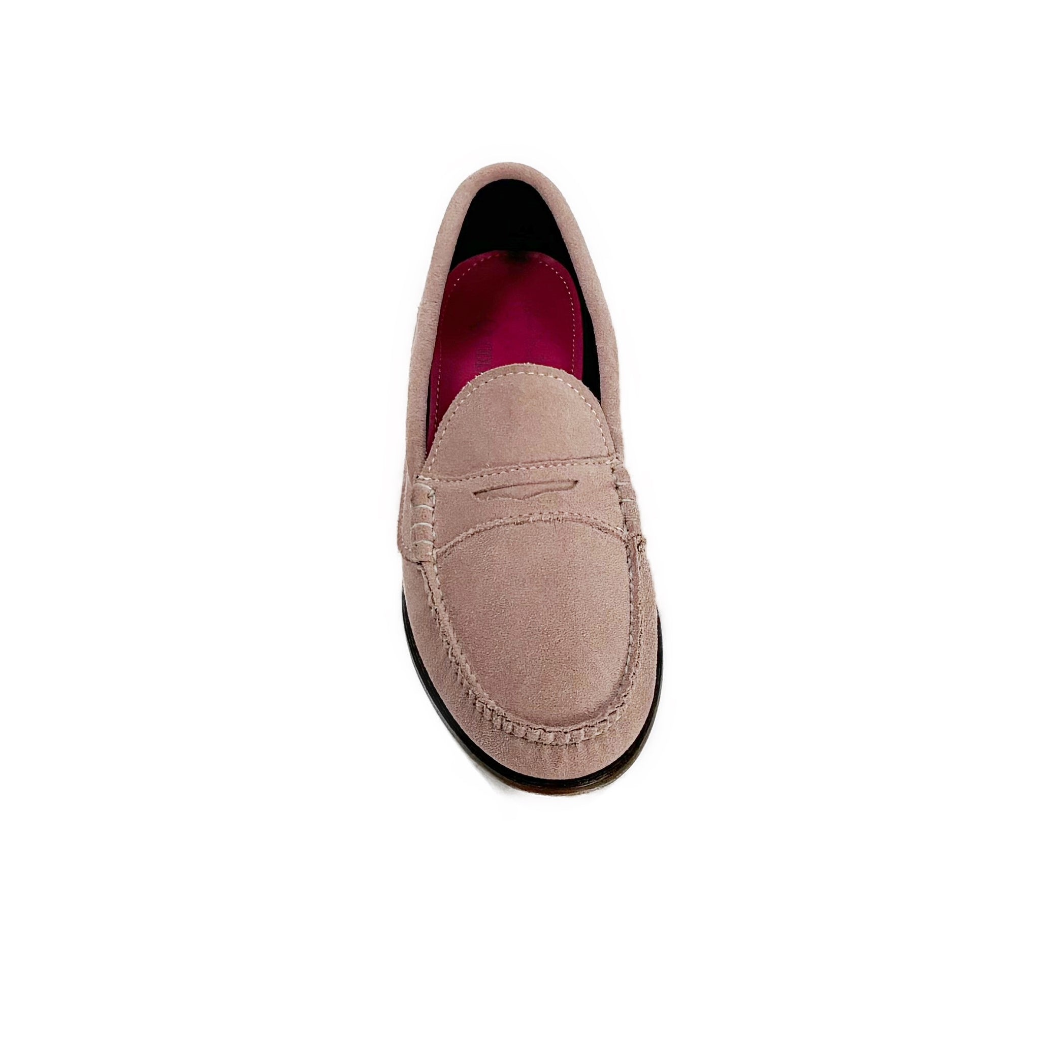 KKB Penny Loafer: Pink Suede – - Main Image