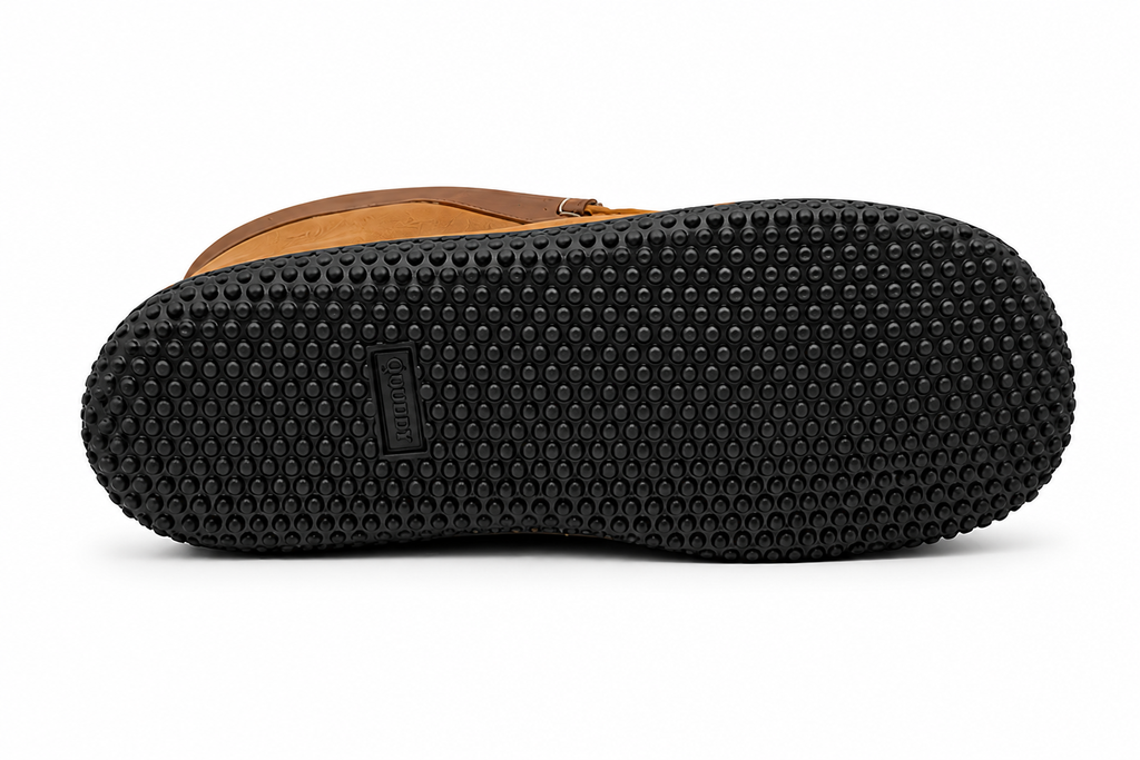 Men's Quad ESQ Slipper: Barefoot Comfort, Chocolate Brown – Quoddy.com