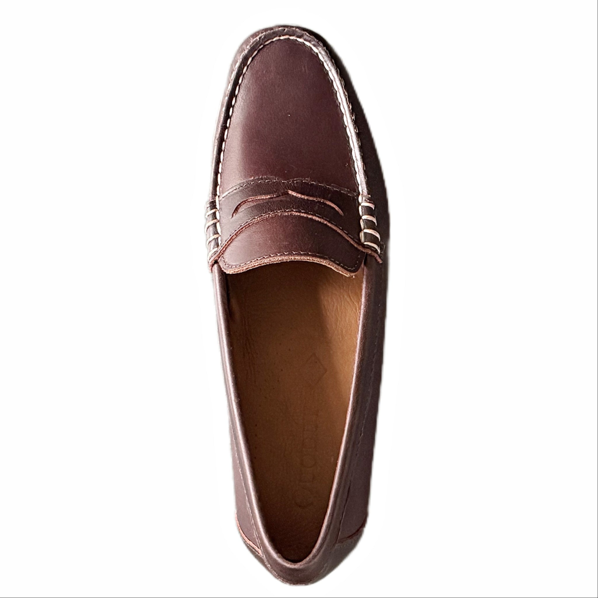 UNDANDY Handmade Leather Penny Loafers – Size EU 44 (US 10.5–11) – Cognac Brown Cognac Penny Loafers Italian Calf Leather | Handmade in  main image 3