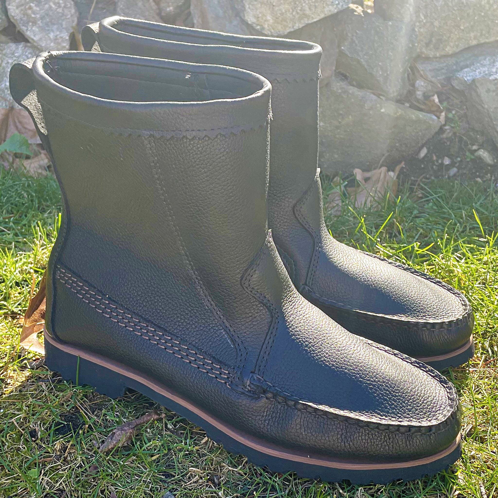 Men's Falmouth Pull On Boot - Grizzly Black – Quoddy.com