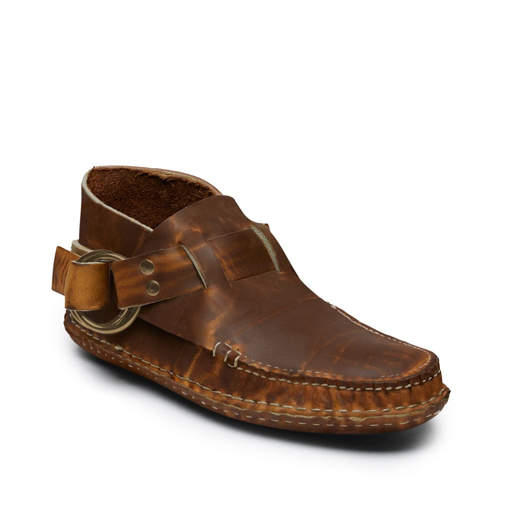 Men’s Classic Ring Boot Made to Order, moccasin construction, multiple leather, hardware, lace and sole options. Quoddy