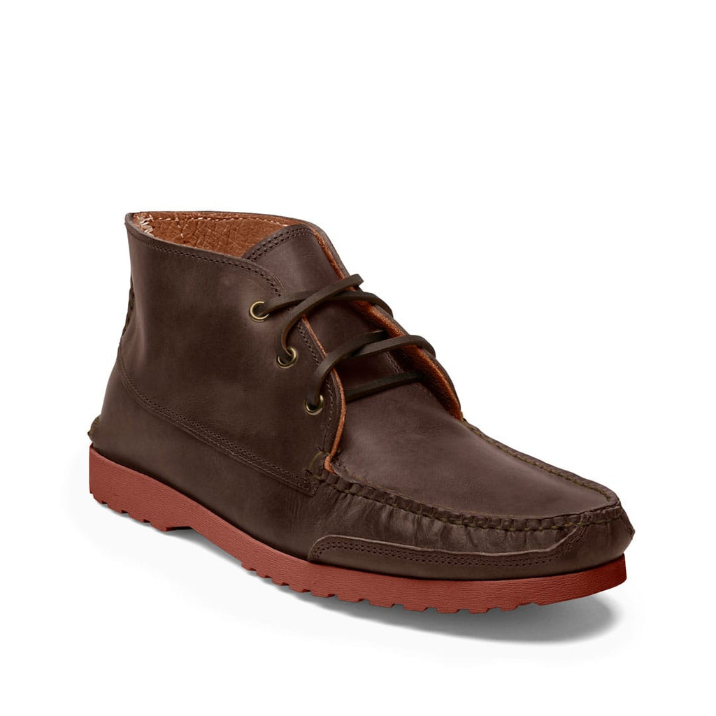 Men’s Kennebec Chukka Boot Made to Order, moccasin construction, multiple leather, hardware, lace and sole options. Quoddy