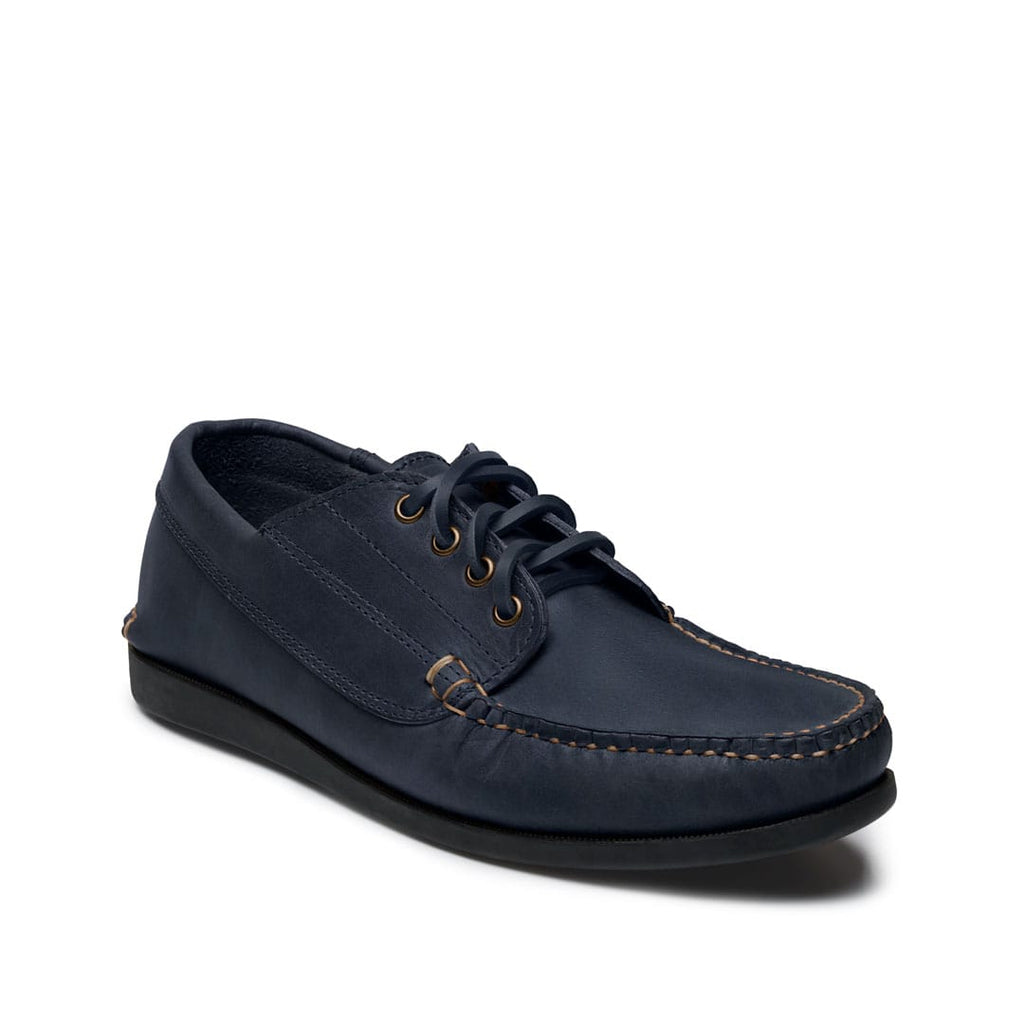 Men’s Maliseet Oxford Shoe Made to Order, moccasin construction, multiple leather, hardware, lace and sole options. Quoddy