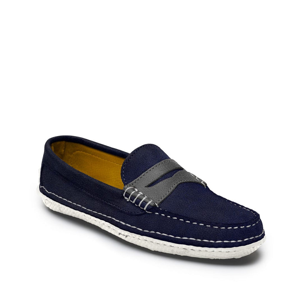 Men’s Penny Moc Shoe Made to Order, moccasin construction, multiple leather, hardware, lace and sole options. Quoddy