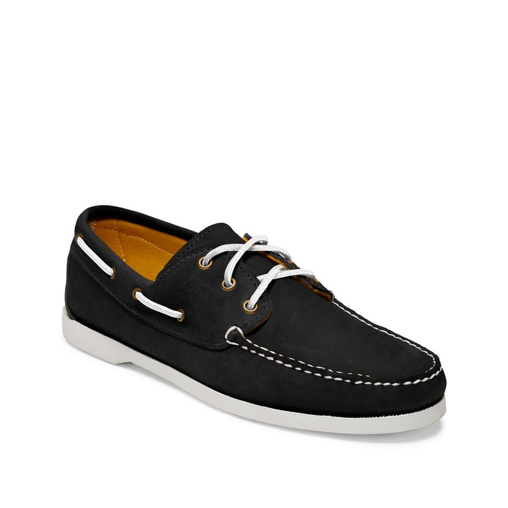 Men’s Quoddy Head Boat Shoe Made to Order, moccasin construction, multiple leather, hardware, lace and sole options. Quoddy