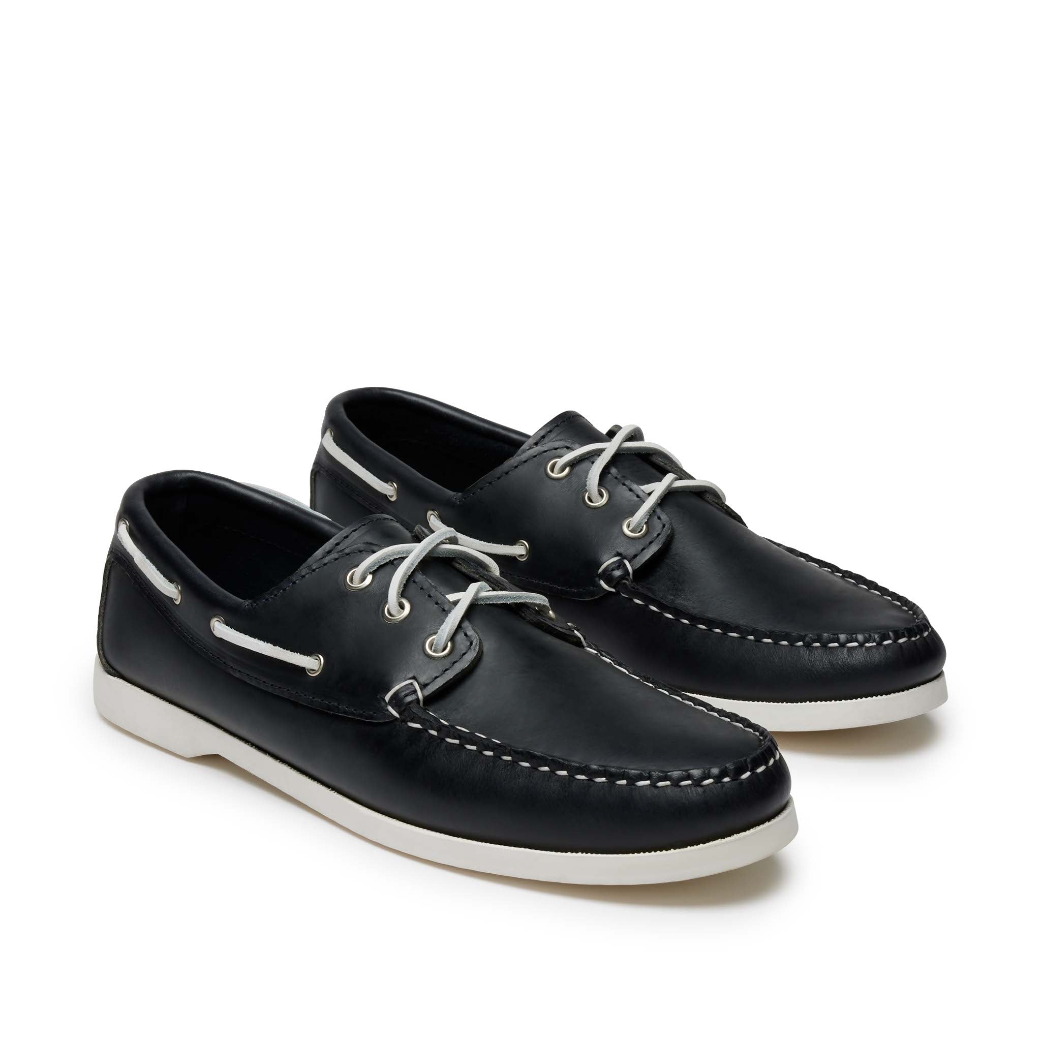 In Stock Men's Quoddy Head Boat Shoe: Navy – Quoddy.com